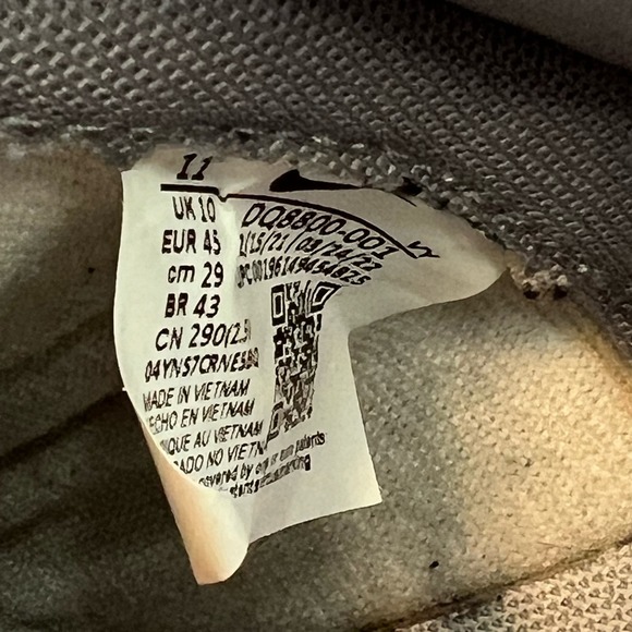 Nike Dunk High Vintage 'Certified Fresh Particle Grey' Mens Size 11 - DQ8800-001 - Picture 7 of 9